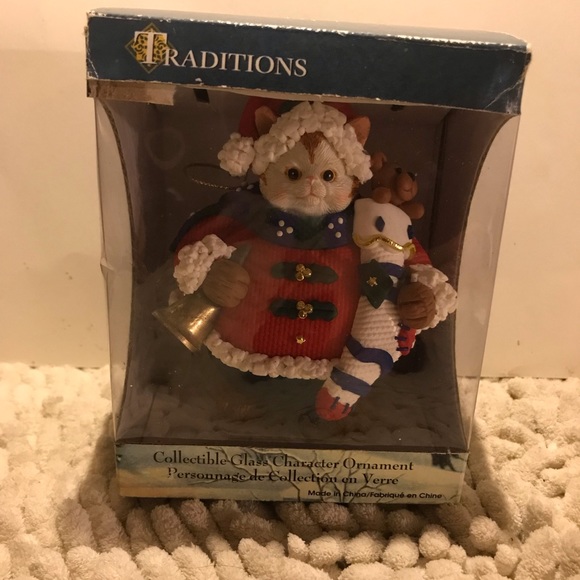 CWC Company Other - Cat Glass Tree Ornament, 1995